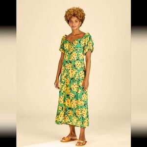 Farm Rio Bossa Banana Maxi Dress XXS
